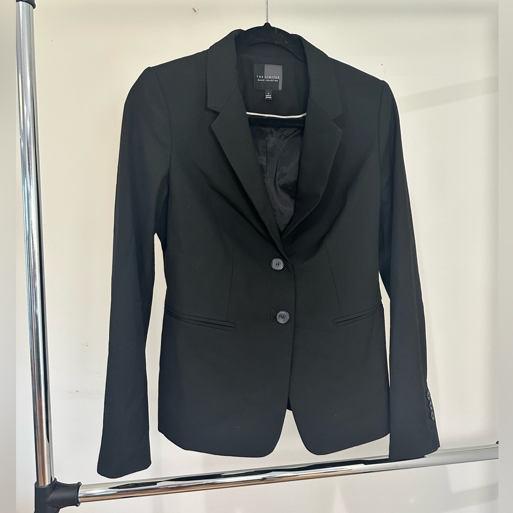 The Limited Professional Black Blazer - Size 4 - The Black Collection